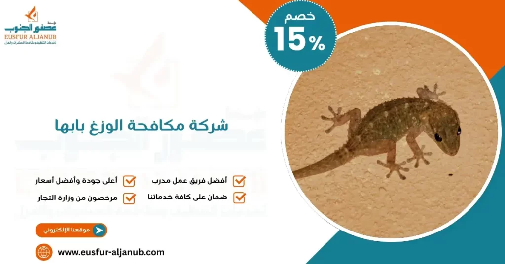 شركة مكافحة الوزغ بابها